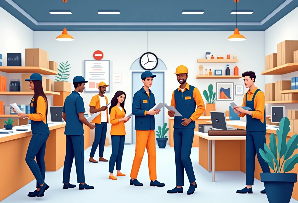 Retail engagement scene