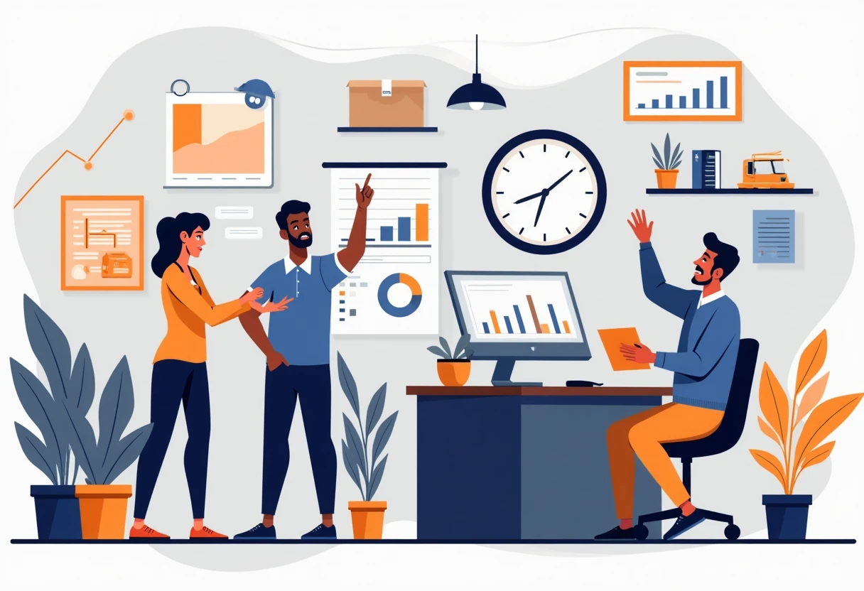 High-energy sales environment