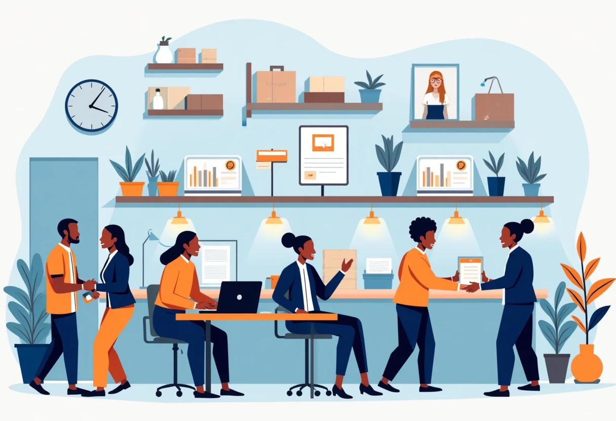 Customer service roles in action